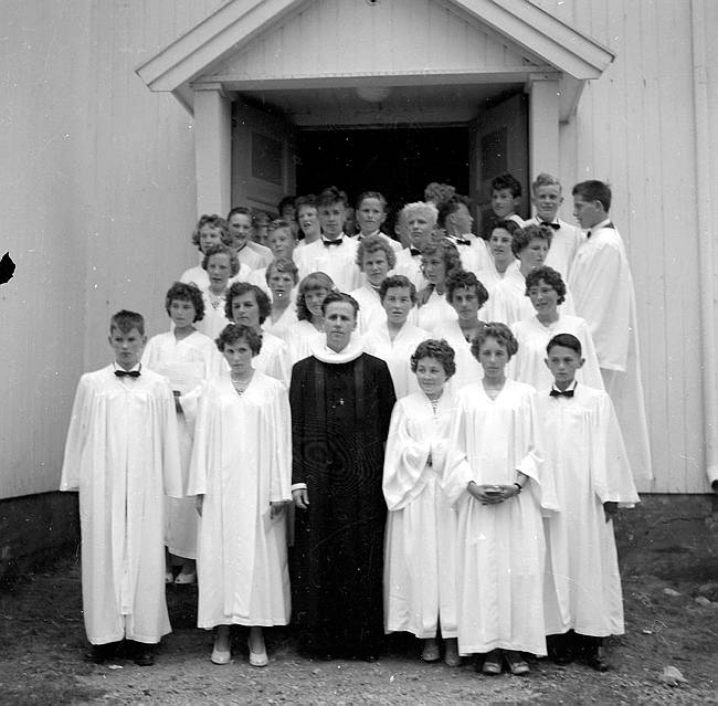 Konfirmasjon Fore kirke 10.juli 1960.