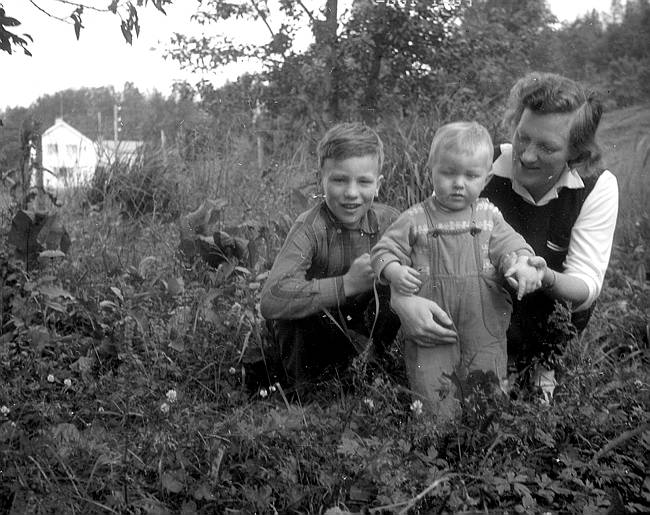 Besøk fra Sandhornøya 1959.