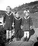 CW0908.jpg    Ca. 1937 på Solstad.    Reidun (Hals) og Ingrid Waatvik(Korsnes), med Roy Rostad fra Drevja i midten..