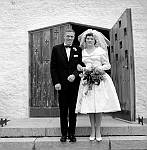 CW2123.jpg   Sølvi Blix og Ola Hjelles bryllup. 30.juni 1962 i Glomfjord kirke.