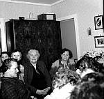 CW2368.jpg    Aslaug Waatviks 50 årsdag, 12.04.1959.<br>Aslaug  og Anita Waatvik, Unni Hals, Eldrid Sæter og Hilda Hals , Glomfjord.