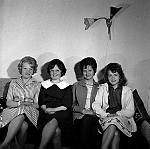 CW3236.jpg    Ellen Marie Mosvold, Thorbjørg Nilsen, Tove Korsnes, Harriet Våtvik (Karlsen).  1961/62.