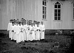 CW2815.jpg   Konfirmanter i Fore kirke.  Årstall 1959.