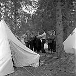 CW3560.jpg   Neverdal ungdomslag på tur med båt og buss nedover Helgeland,      ca. 1955.                 <br>                